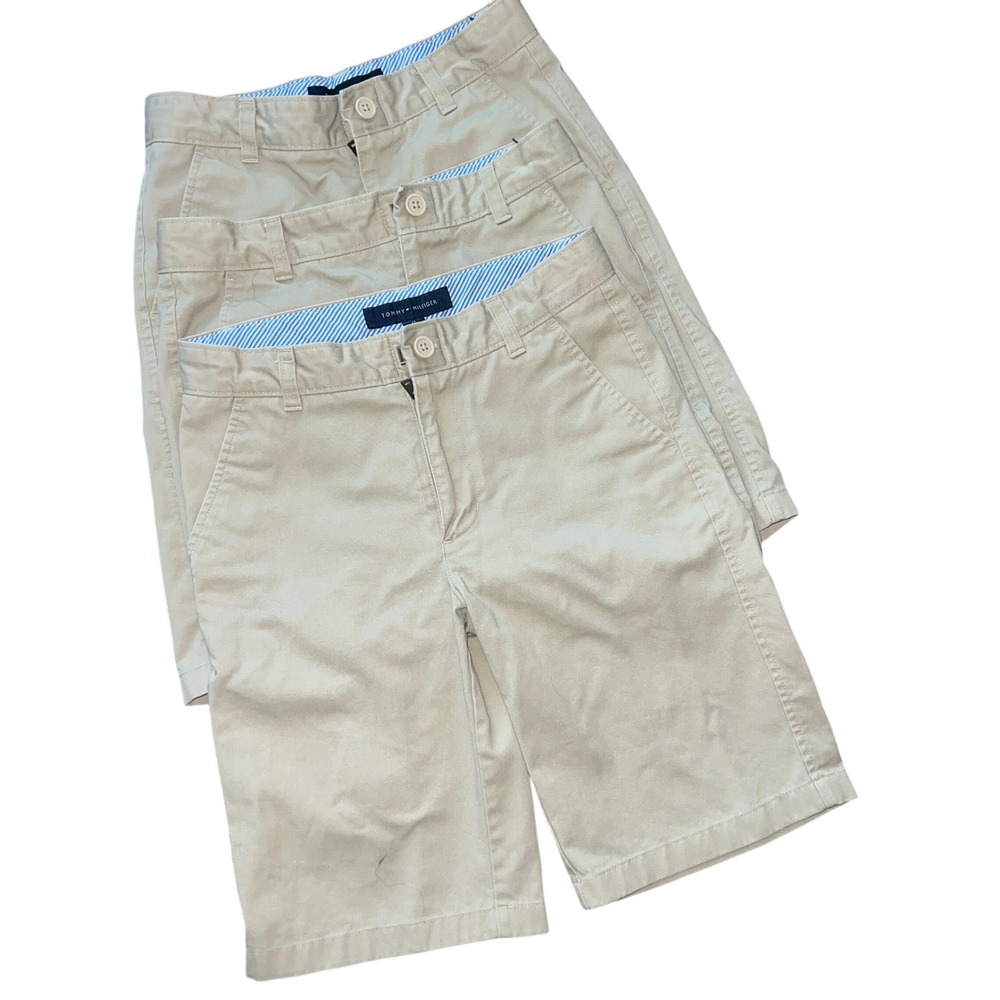 Tommy Hilfiger‎ Bundle Uniform Khaki Shorts 12 Boys Regular Fit